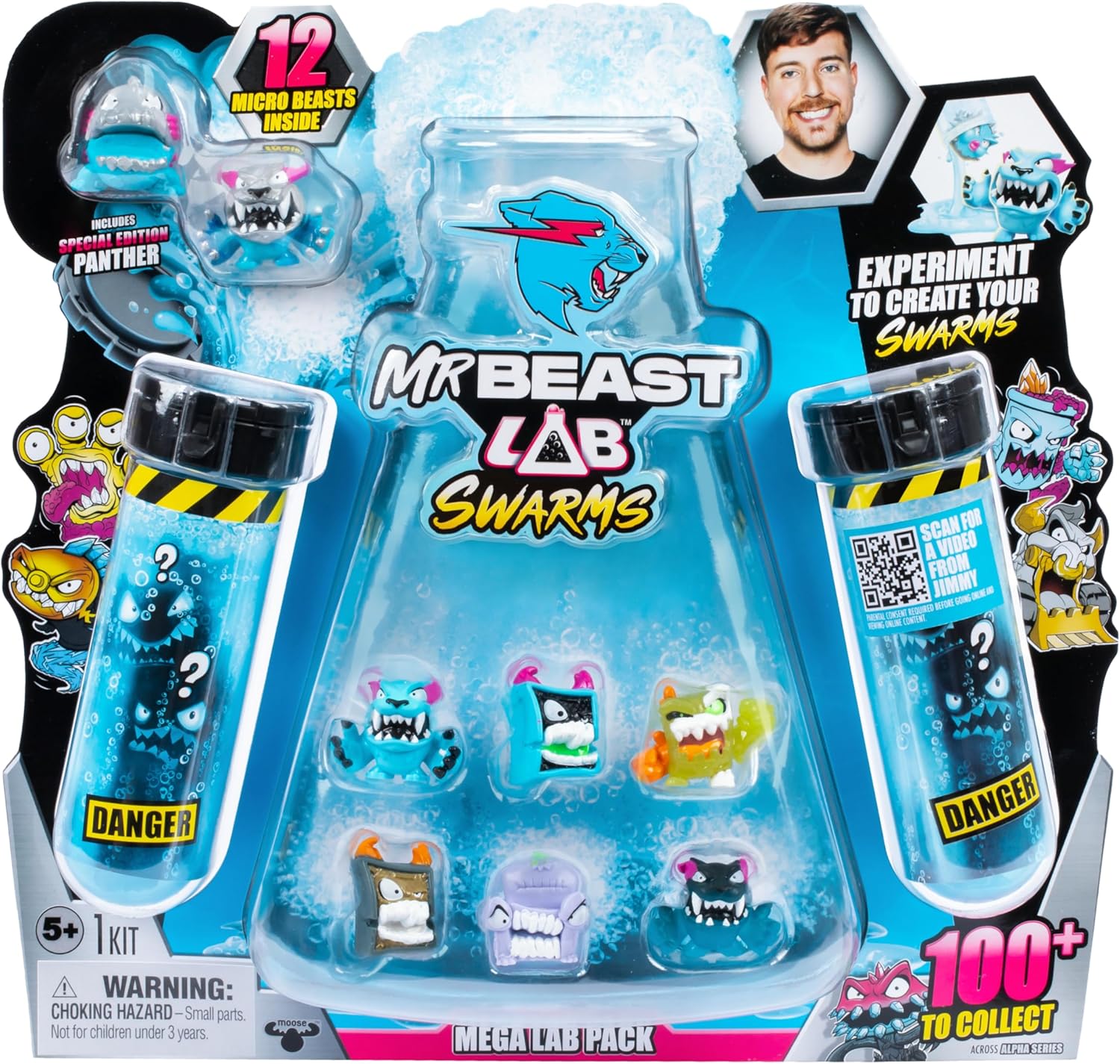 MrBeast Lab Swarms Mega Lab 12-Pack – Hard Boiled Edition | Mix, Shake & Unleash the Experiment!