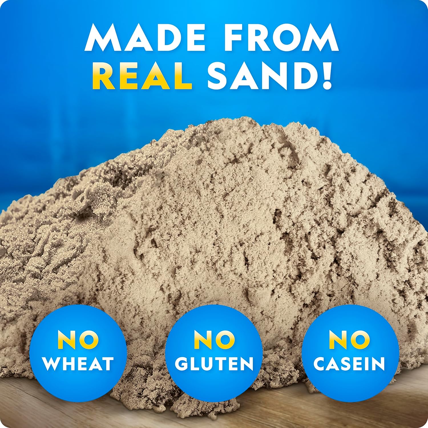 National Geographic Moon Sand - 5.44  kg with Castle Molds (Natural)
