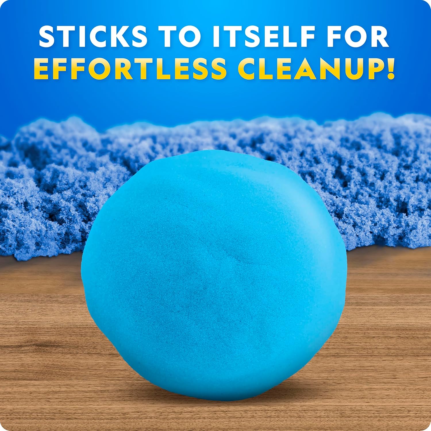 National Geographic 2,72 kg Moon Sand Combo Pack - 0,91 g Each of Blue, Purple and Natural Play Sand with Castle Molds