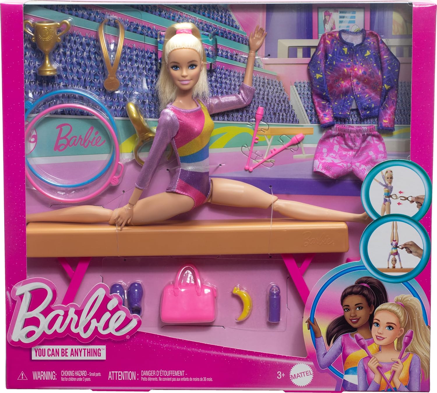 Barbie Gymnastics Doll & Accessories Playset