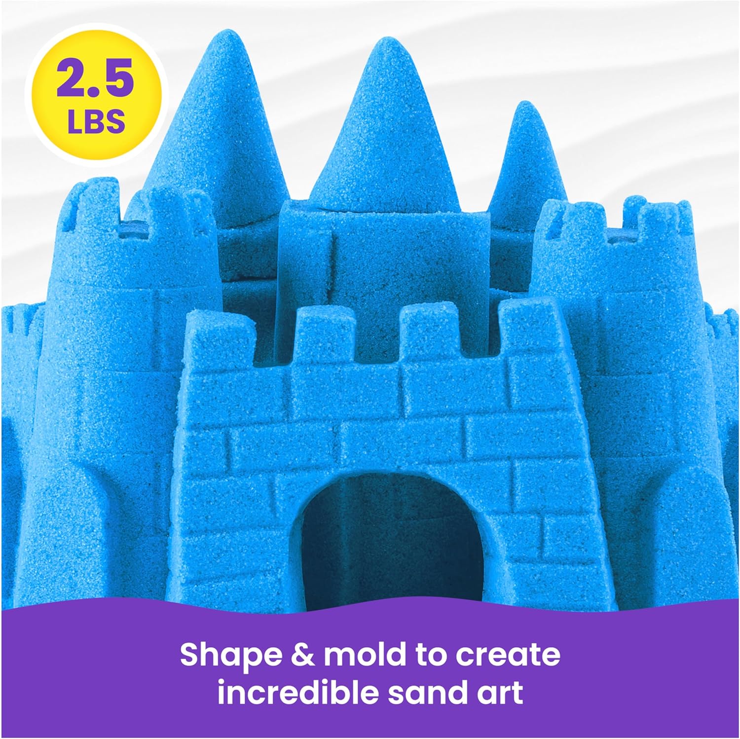 Kinetic Sand, 1,13 kg Blue Play Sand, Resealable Bag