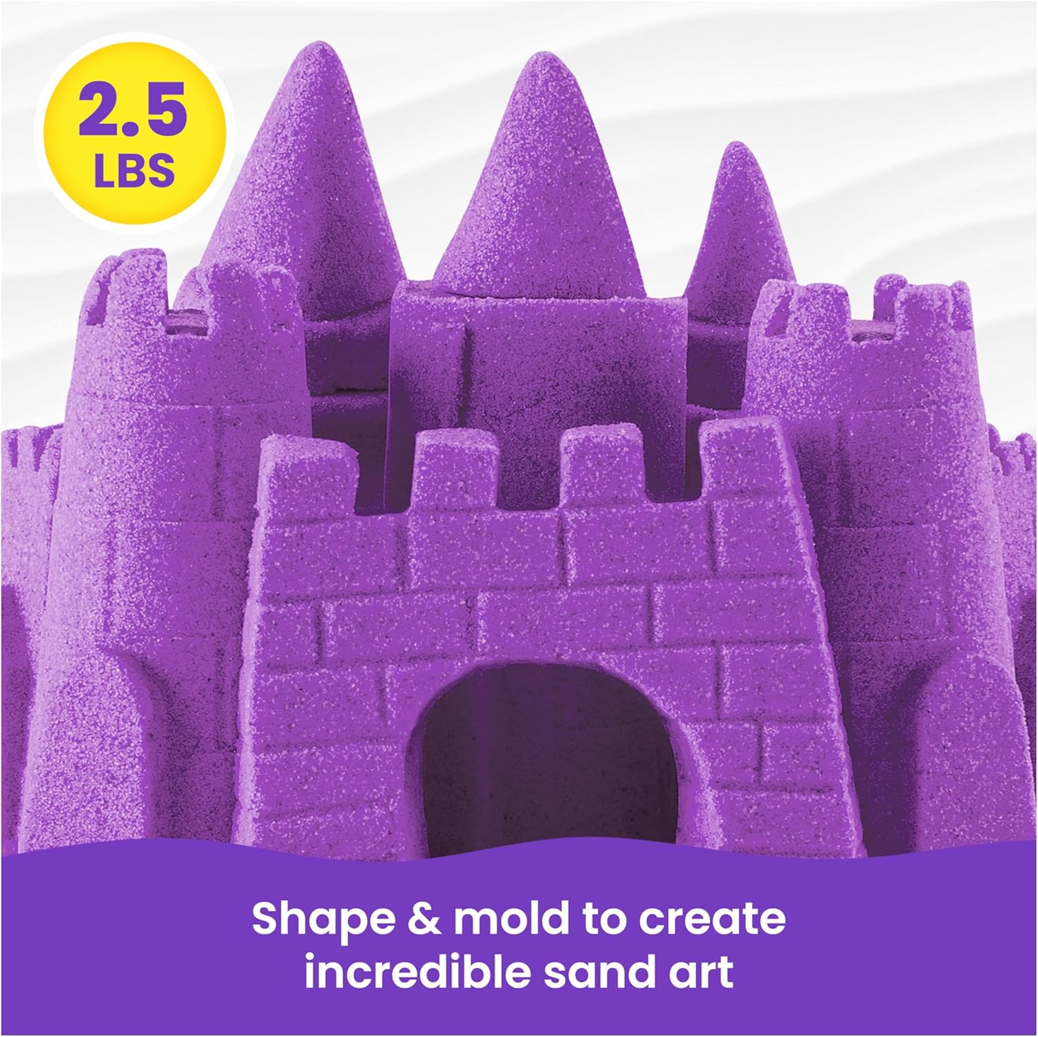Kinetic Sand, 1,13 kg Purple Play Sand, Resealable Bag