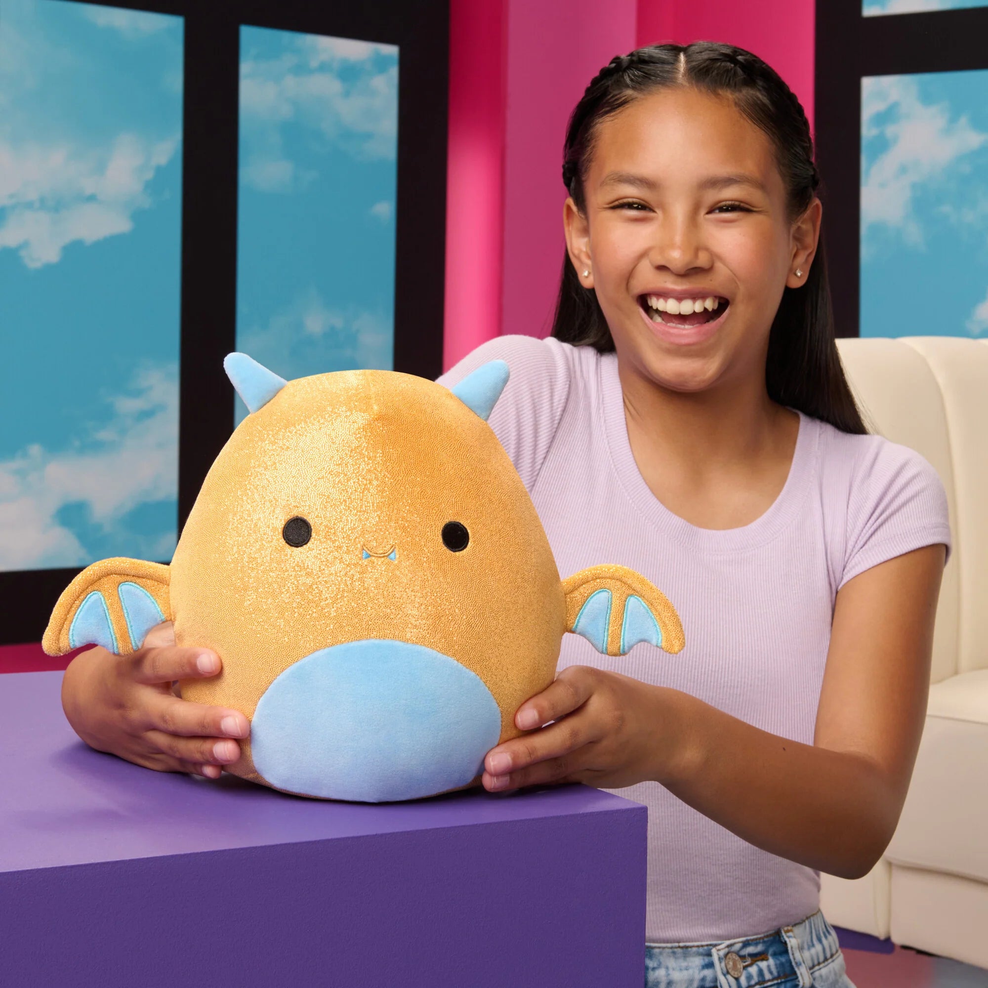 Squishmallows -  Golden Dragon Plush