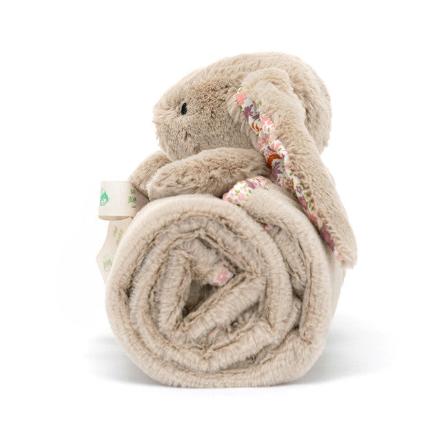 Jellycat Blossom Beige Bunny 'Petal' Blankie