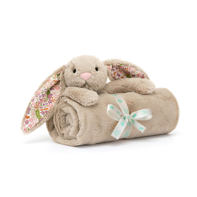 Jellycat Blossom Beige Bunny 'Petal' Blankie