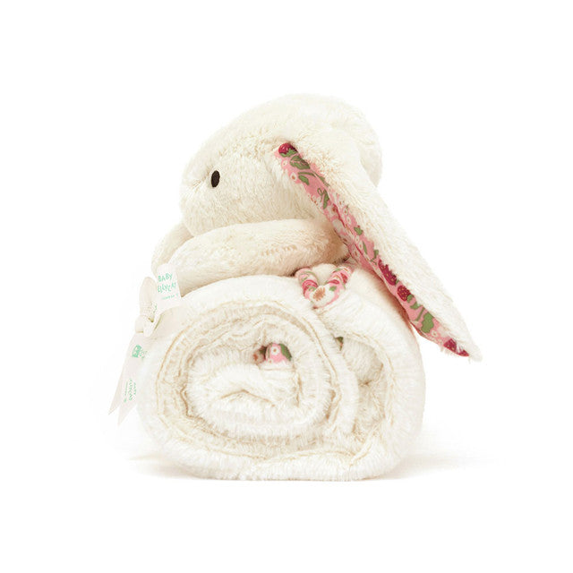 Jellycat Blossom Cream Bunny ‘Berry’ Blankie