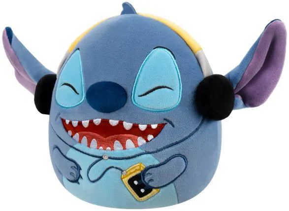 Squishmallows Disney Stitch with headphones