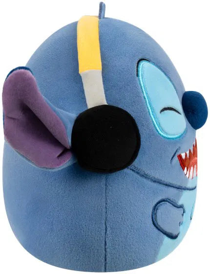 Squishmallows Disney Stitch with headphones