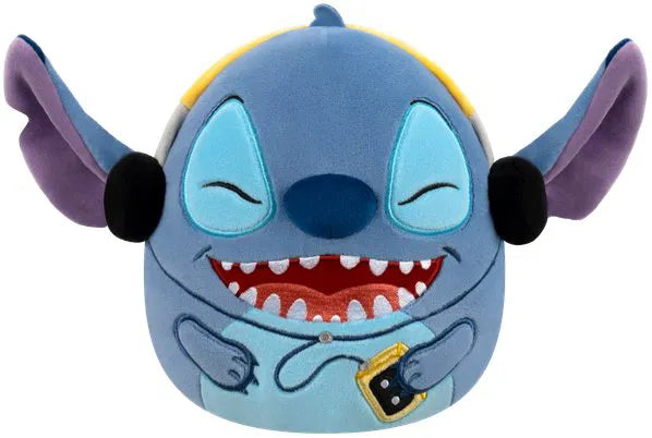 Squishmallows Disney Stitch with headphones