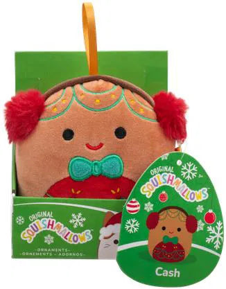 Squishmallows Christmas Ornament Gingerbread Cash