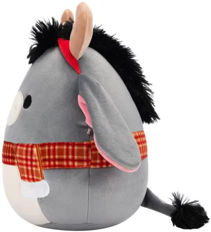 Squishmallows Christmas Donkey with Antlers and Scarf Jason