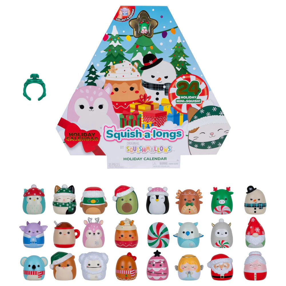 Christmas Squish-a-longs Holiday Countdown Calendar – Includes 24 Mini-Squish