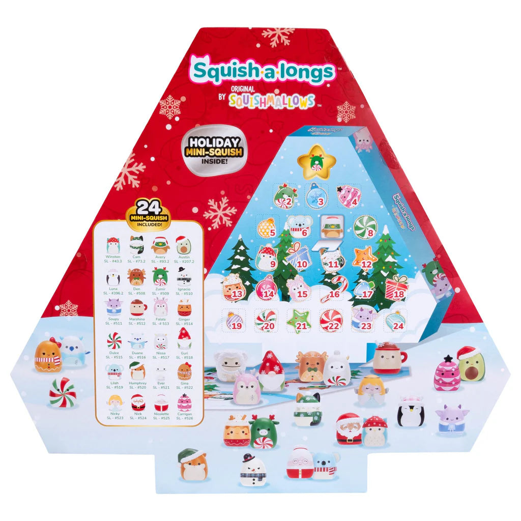 Christmas Squish-a-longs Holiday Countdown Calendar – Includes 24 Mini-Squish