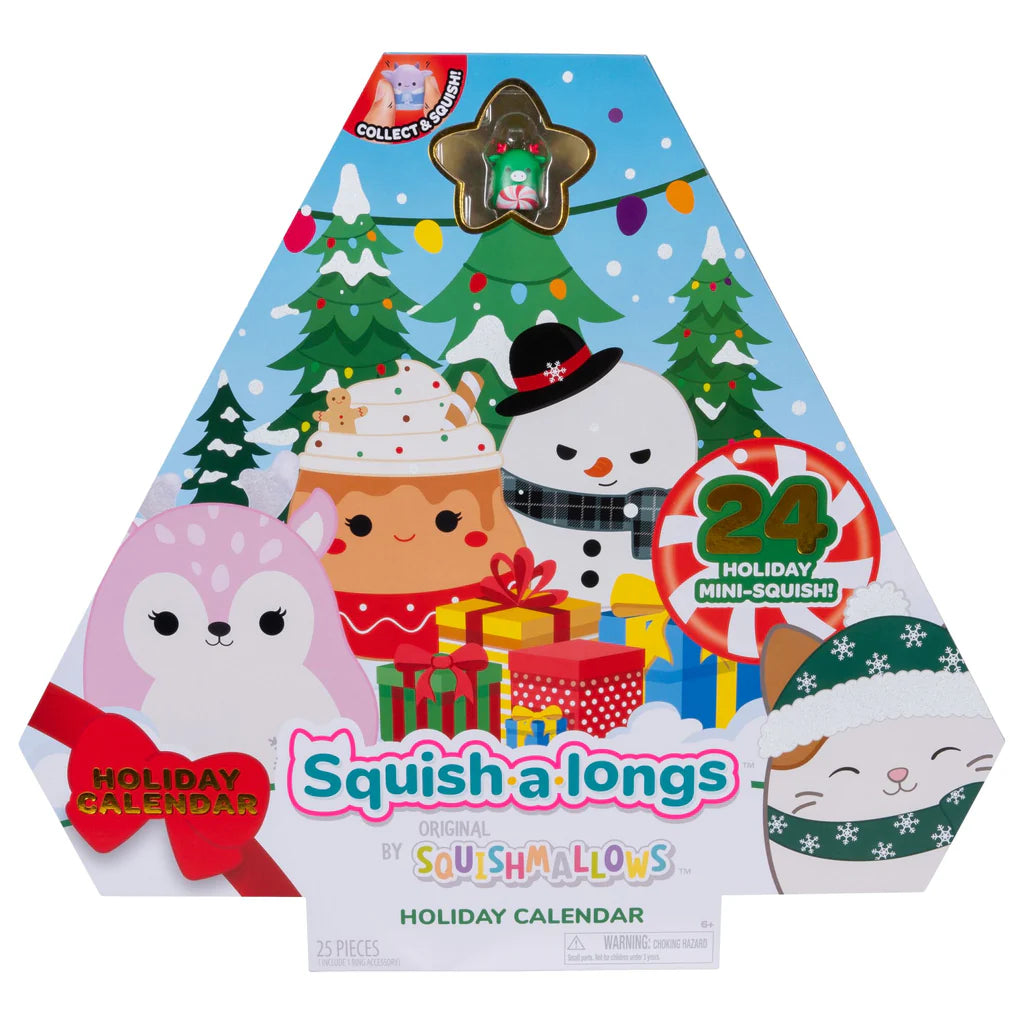 Christmas Squish-a-longs Holiday Countdown Calendar – Includes 24 Mini-Squish