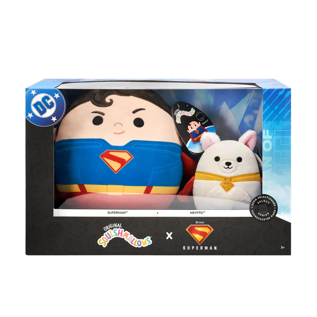 Squishmallows Warner Bros Superman with Krypto