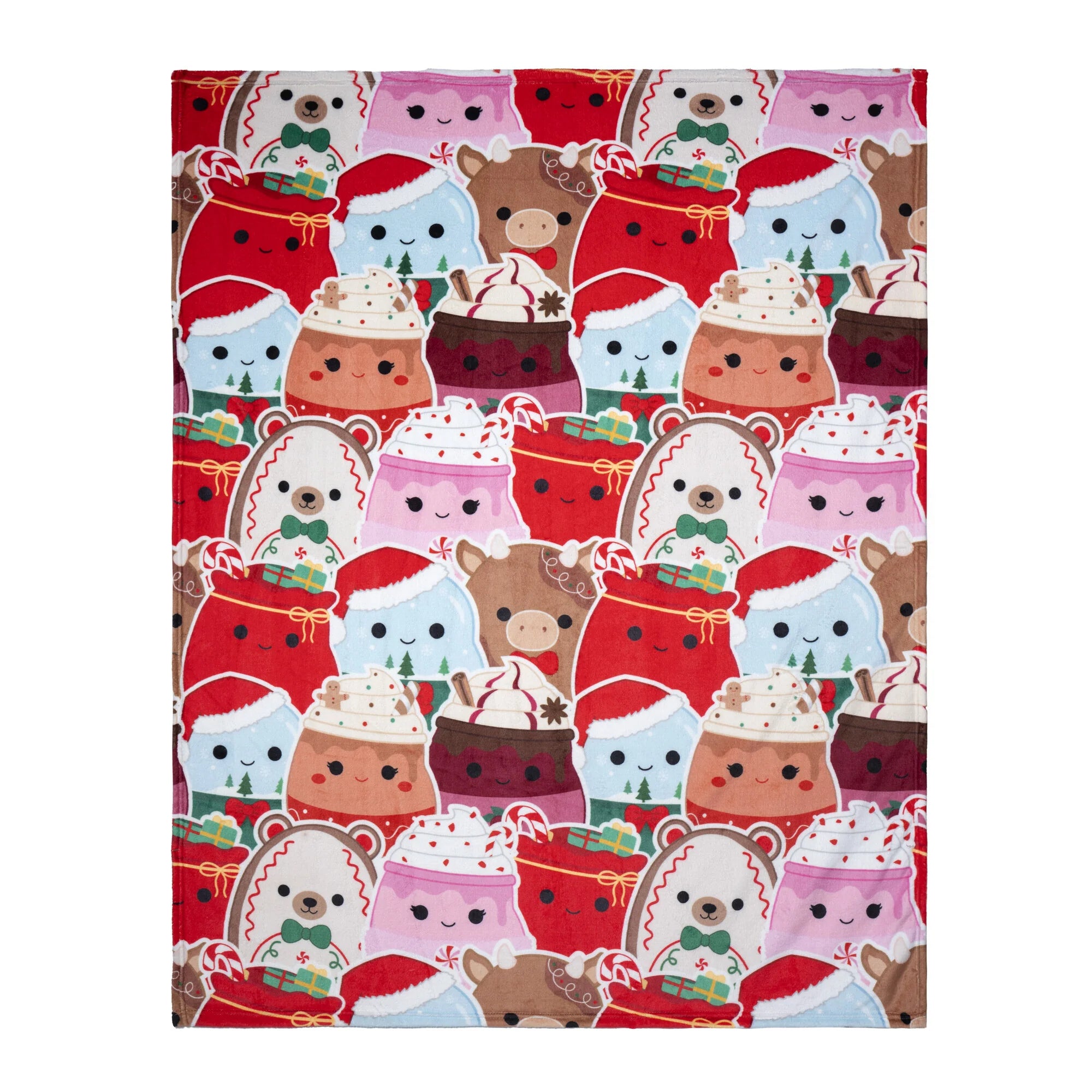 Squishmallows Christmas Holiday Throw Blanket