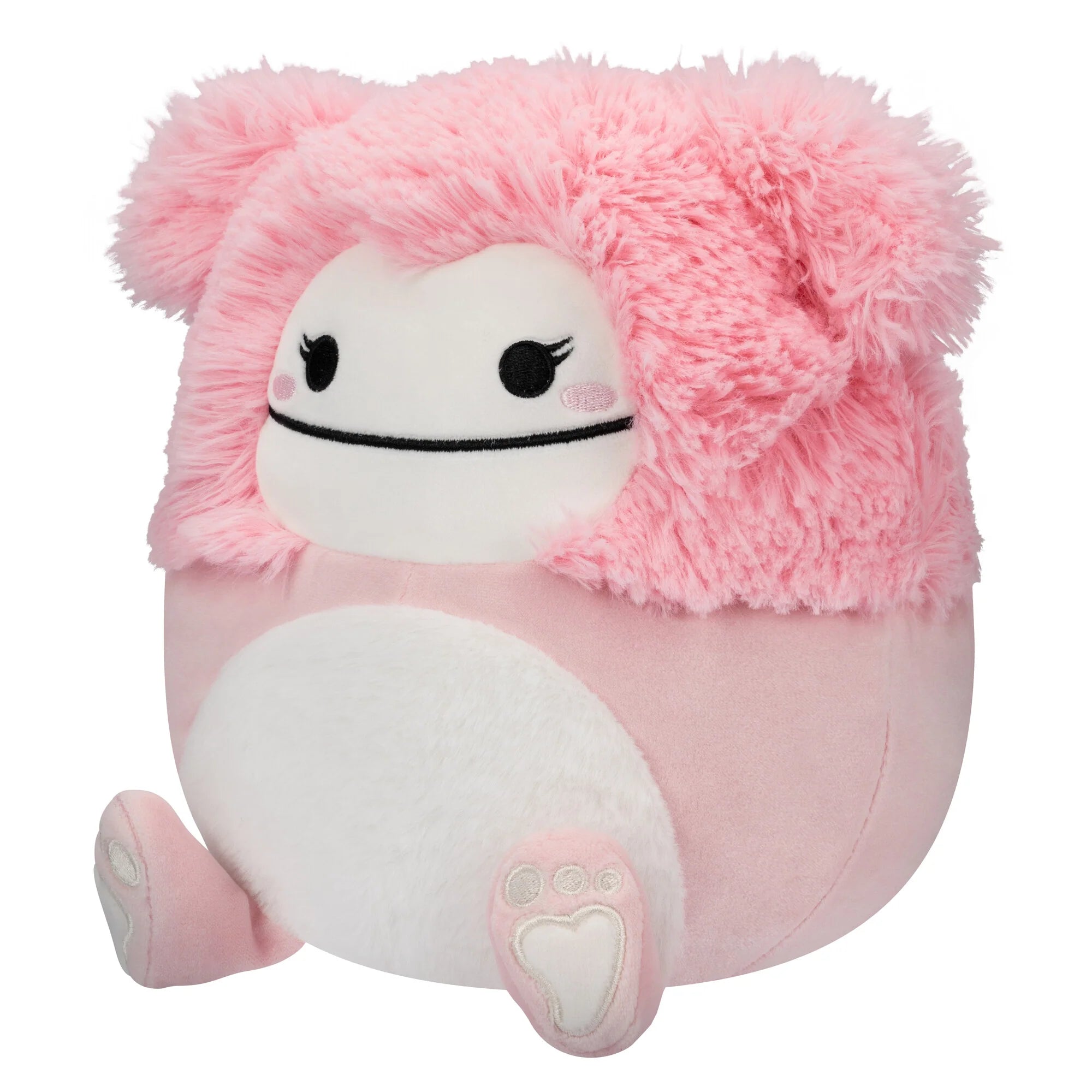 Squishmallows Fuzz-A-Mallows Brina the Pink Bigfoot