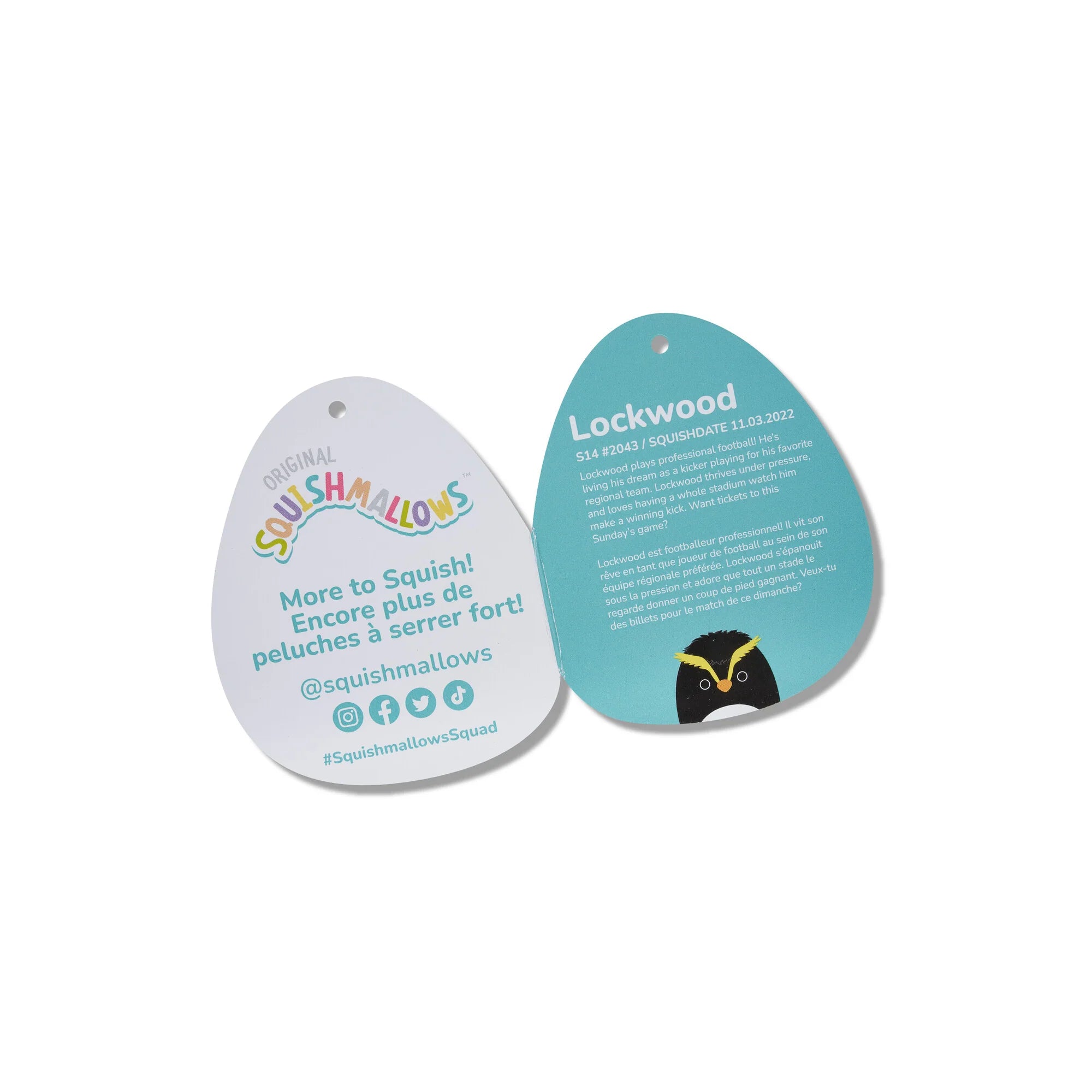 Squishmallows  - Lockwood the Rockhopper Penguin