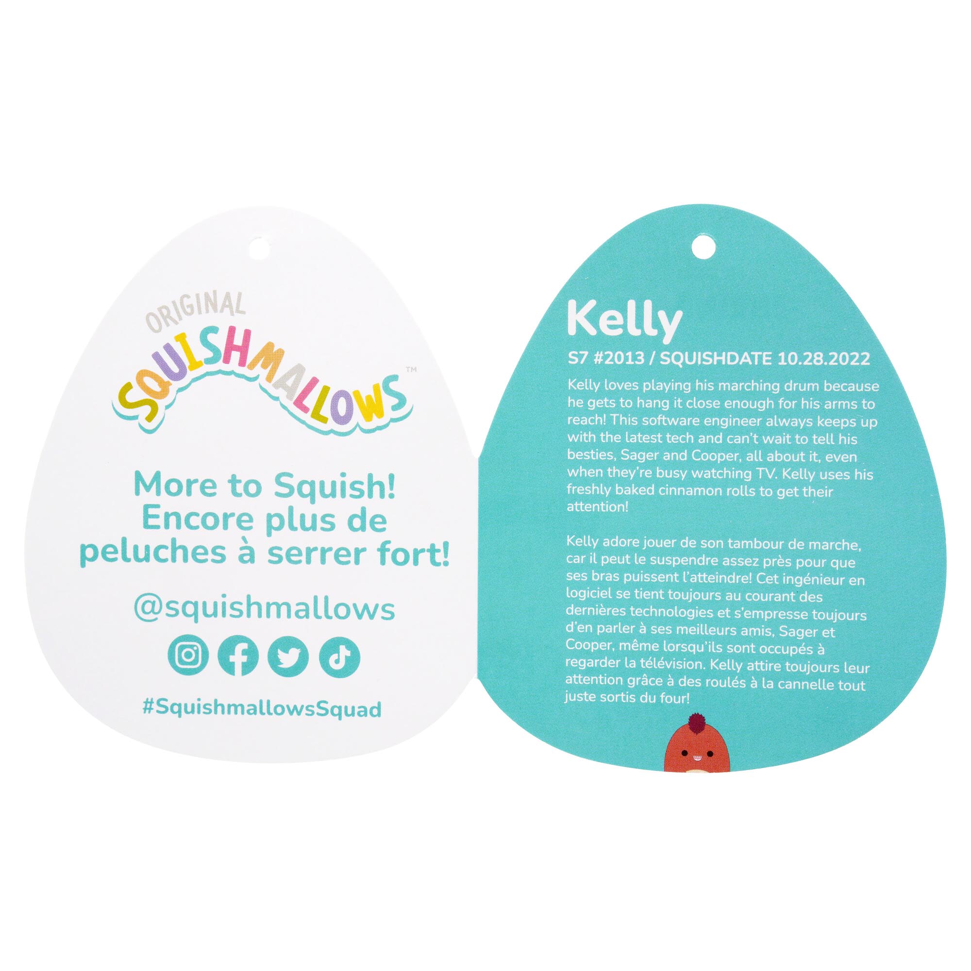 Squishmallows  - Kelly the Red Velociraptor