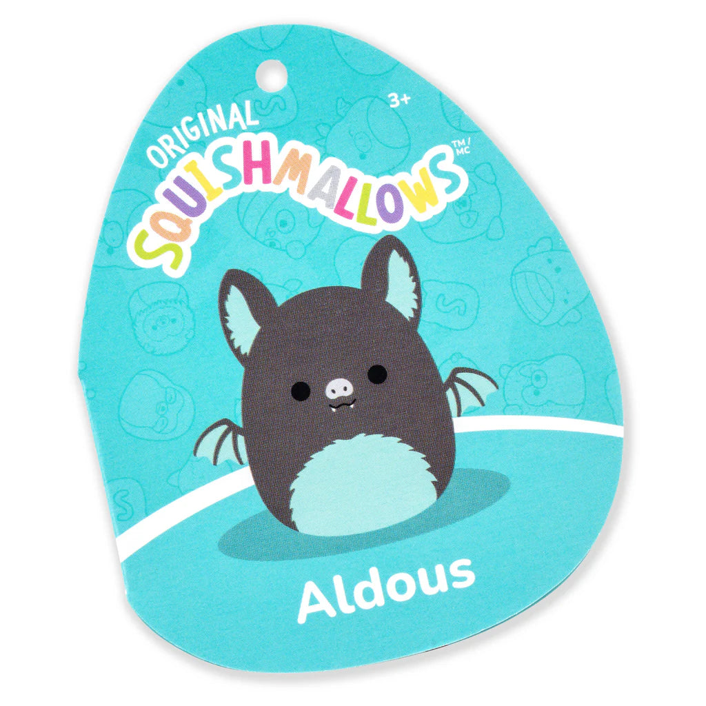 Squishmallows Halloween  Aldous the Black and Teal Fruit Bat