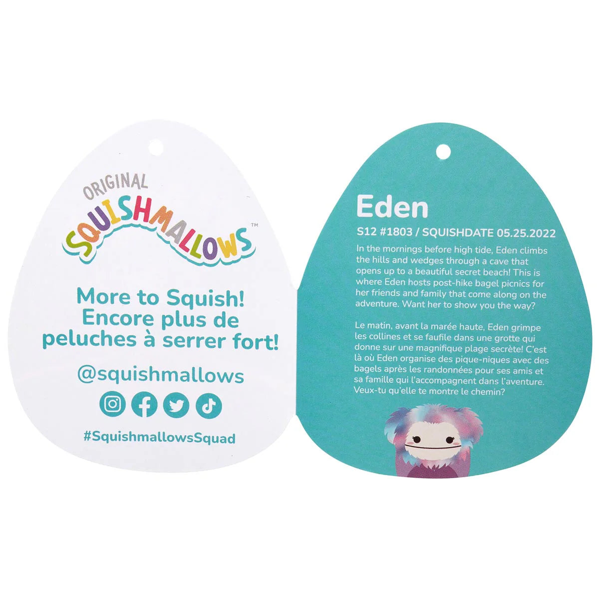 Squishmallows  - Eden the Purple Bigfoot-14,99