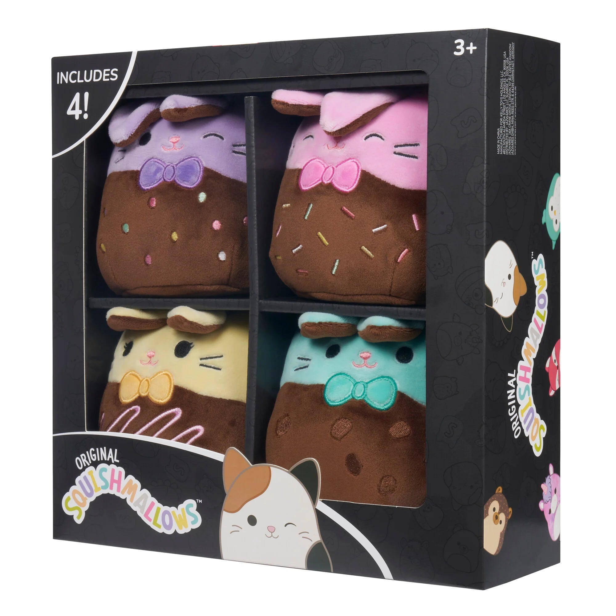 Squishmallows Micromallows Easter Chocolate Bunny 4-Pack