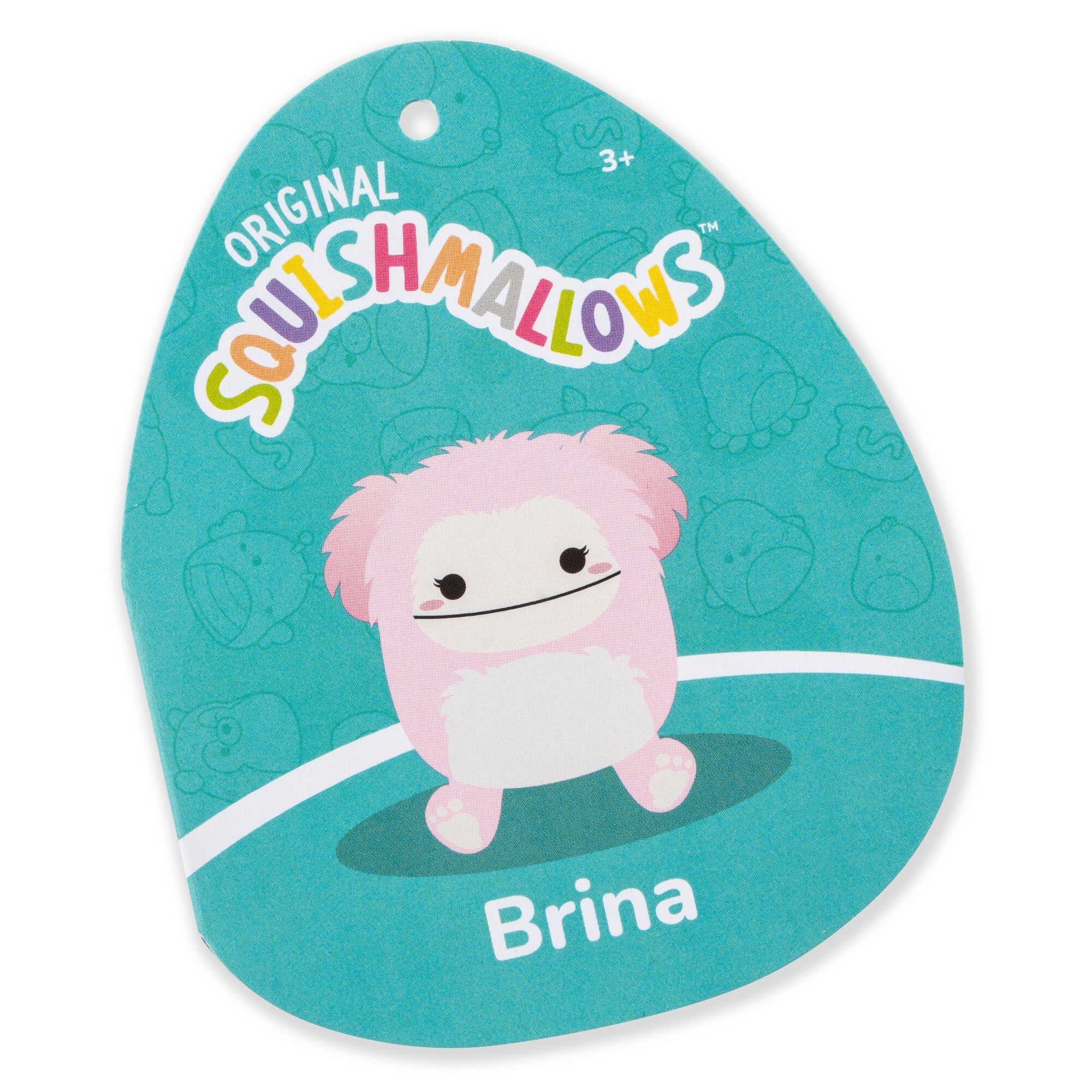 Squishmallows Fuzz-A-Mallows Brina the Pink Bigfoot