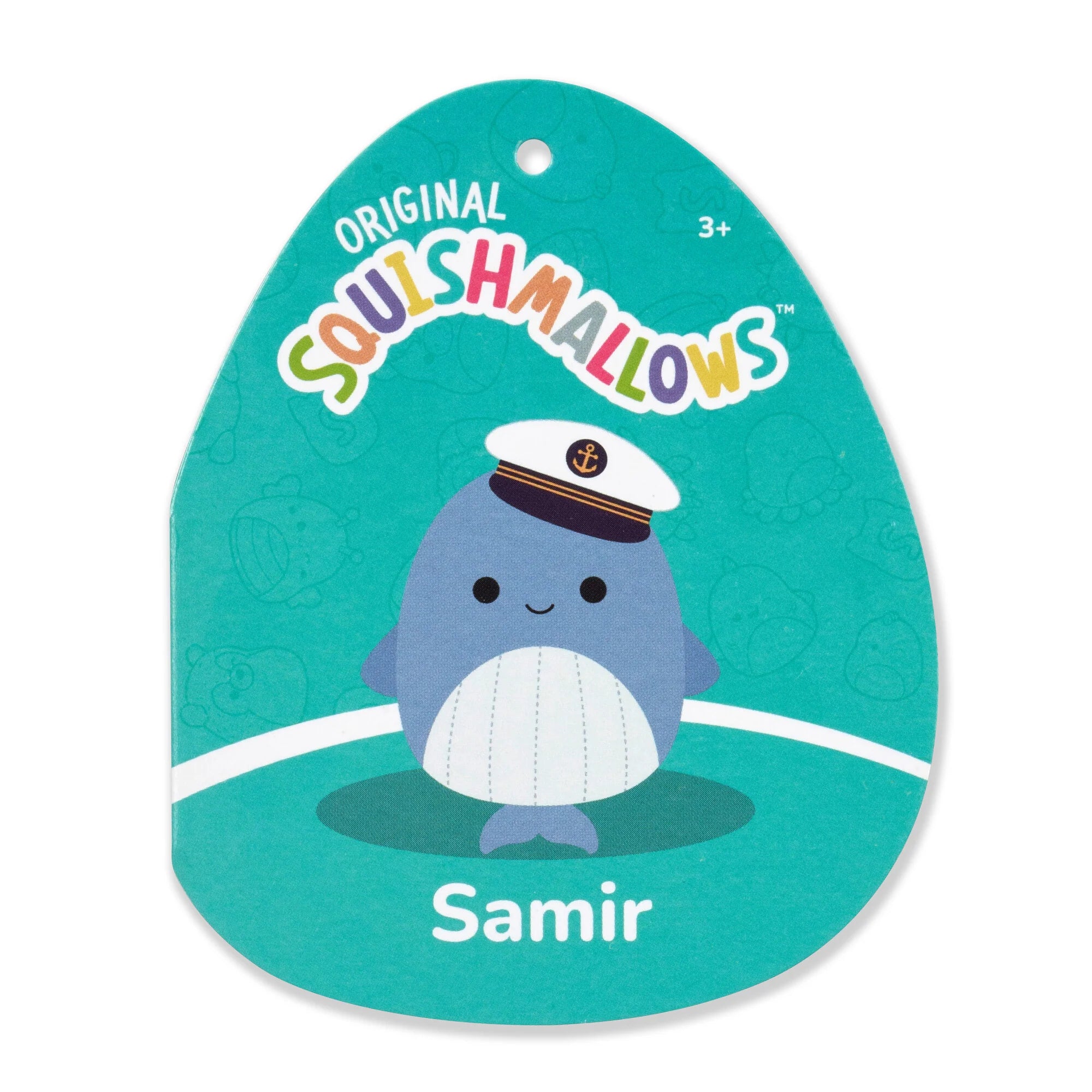 Squishmallows  - Samir Blue Whale with Sailor Hat