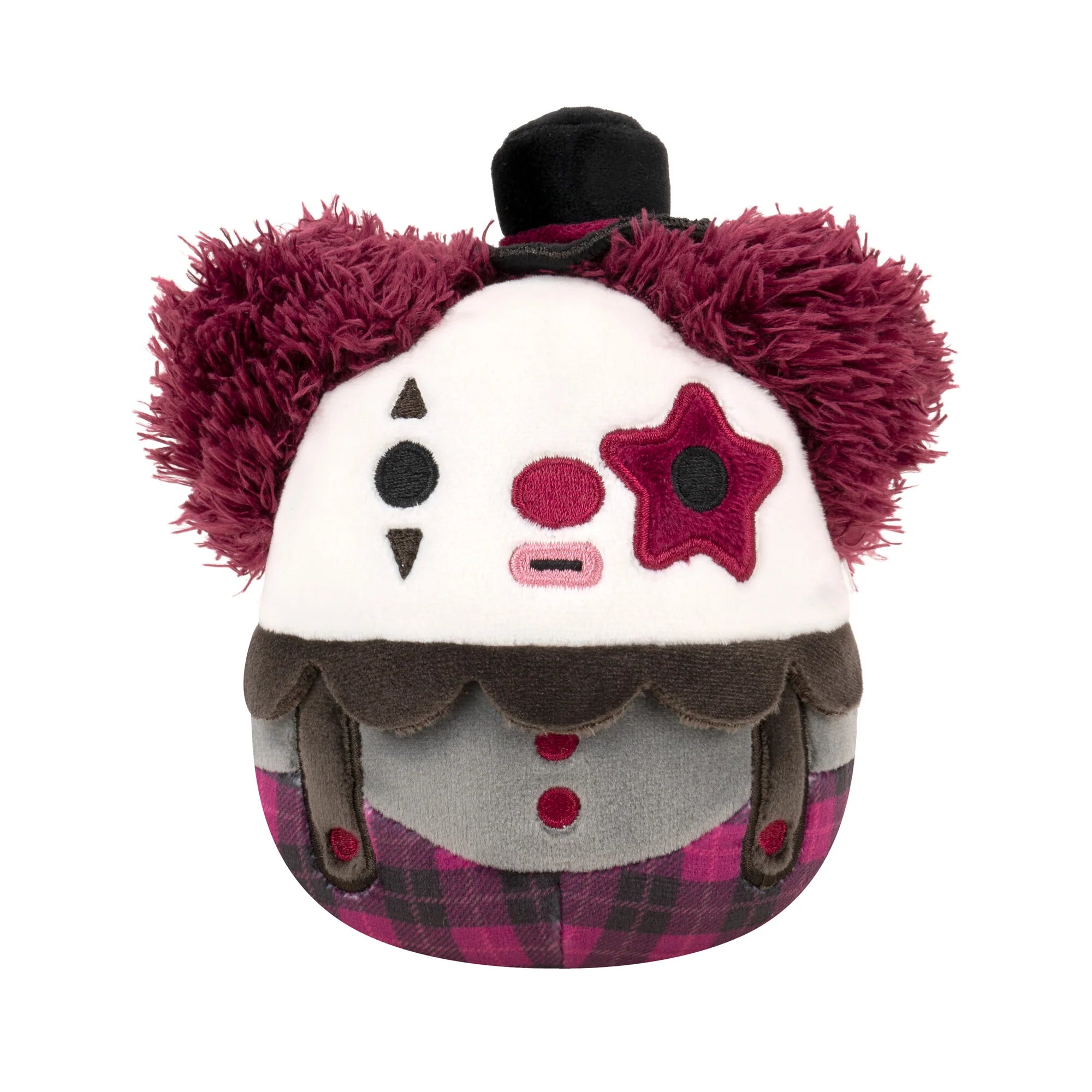 Squishmallows Halloween Ofelia the Red and Black Goth Clown