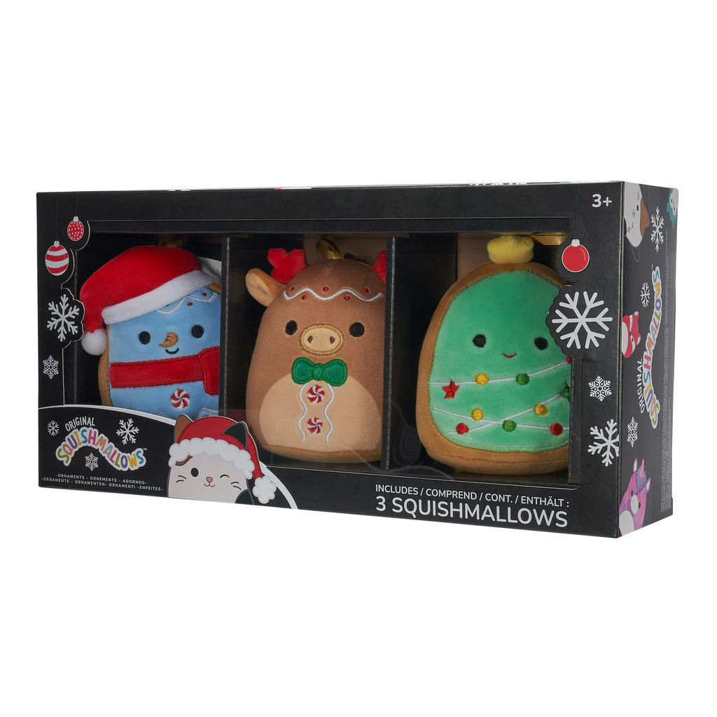 Squishmallows Christmas Cookie Ornament 3-Pack