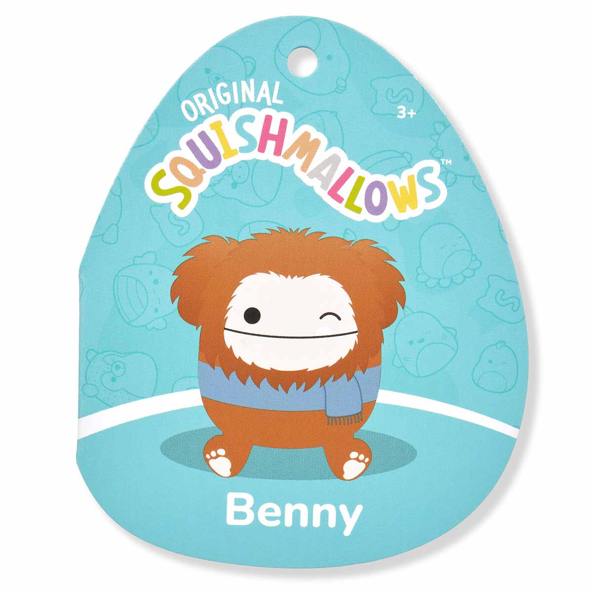Squishmallows  - Benny the Bigfoot With Scarf