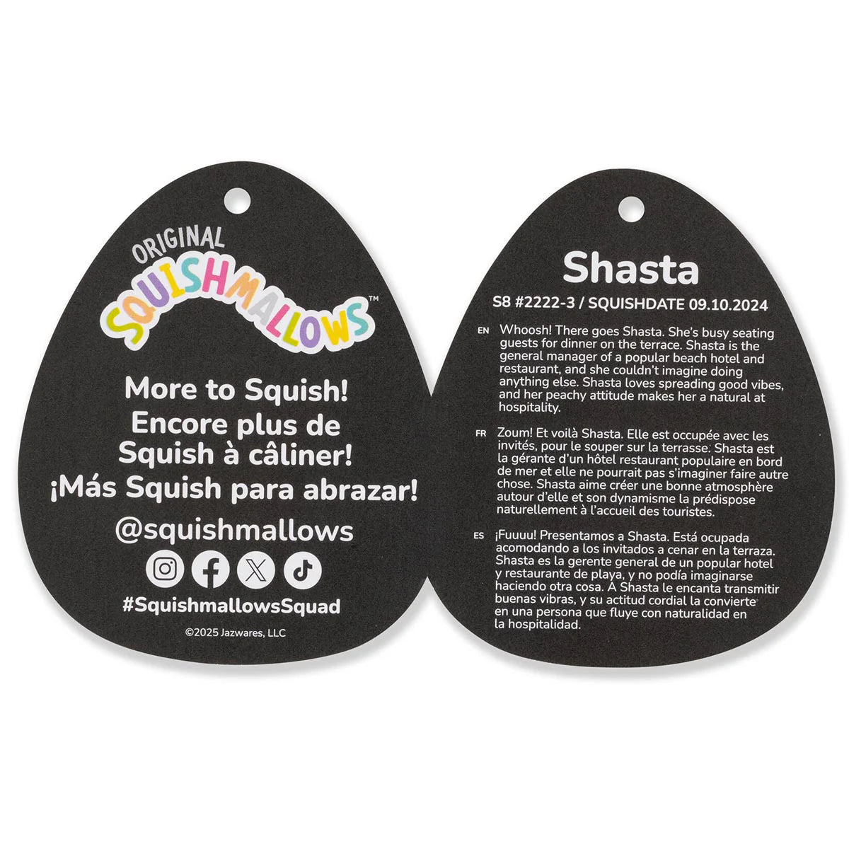 Squishmallows -Shasta the Scented Mango Boba Bigfoot