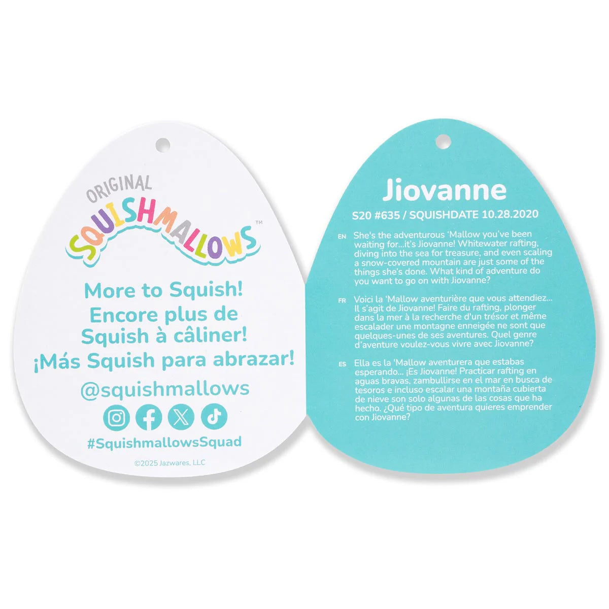 Squishmallows - Jiovanne the Periwinkle Cat