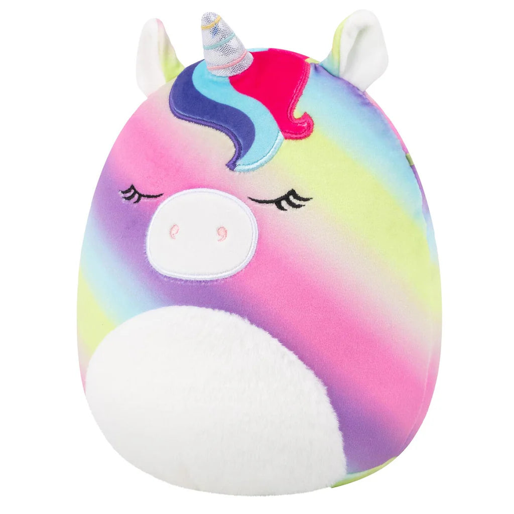 Squishmallows Fuzz-A-Mallows Clarissa the Rainbow Unicorn