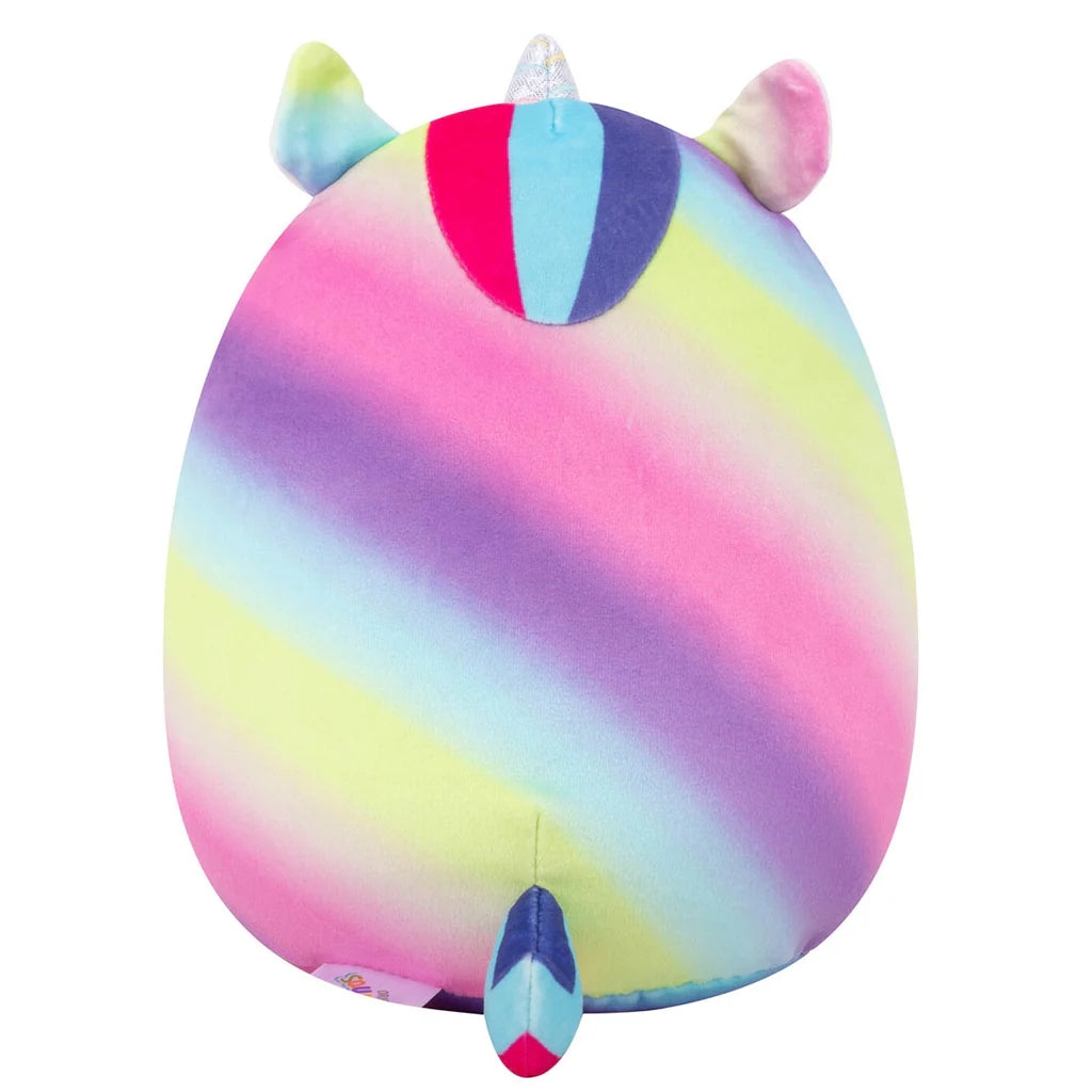 Squishmallows Fuzz-A-Mallows Clarissa the Rainbow Unicorn