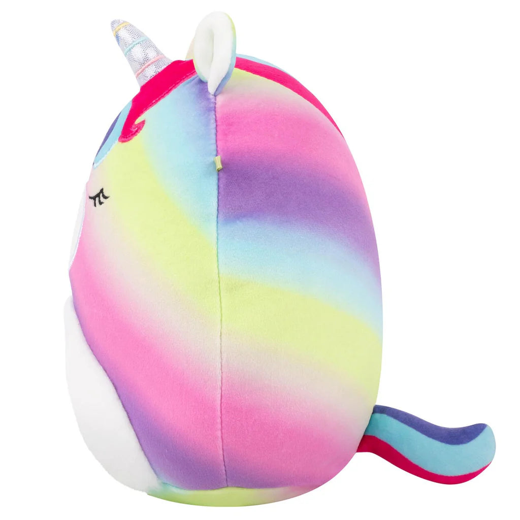 Squishmallows Fuzz-A-Mallows Clarissa the Rainbow Unicorn