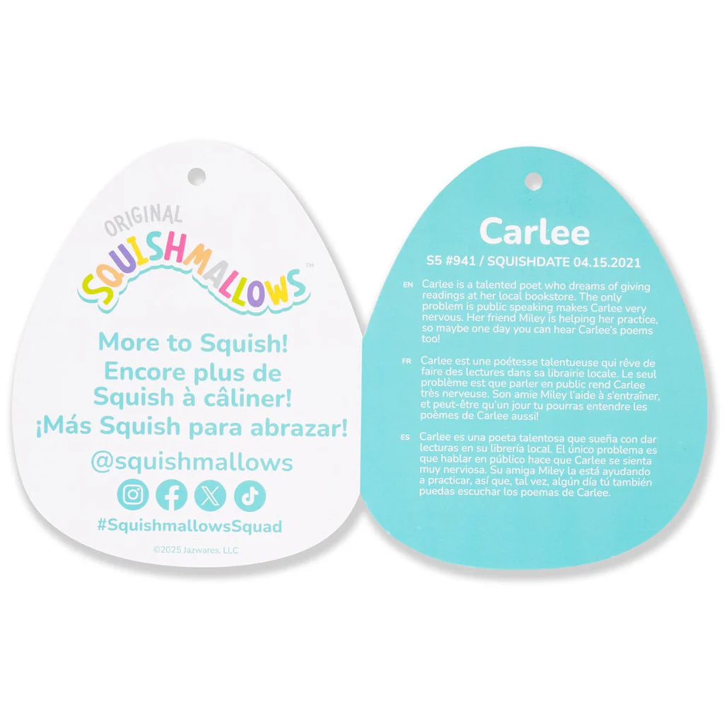 Squishmallows Fuzz-A-Mallows Carlee the Light Pink Camel