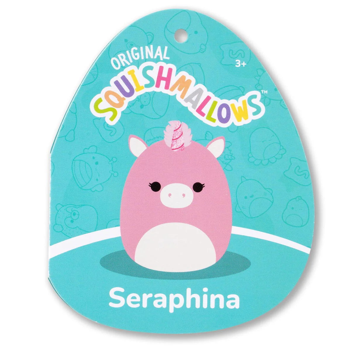 Squishmallows Micromallows Seraphina the Light Pink Unicorn with Sparkle Horn