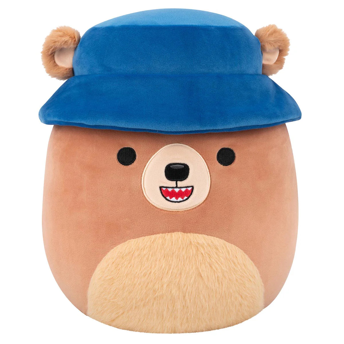 Squishmallows  - Stokely the Brown Kodiak Bear with Bucket Hat