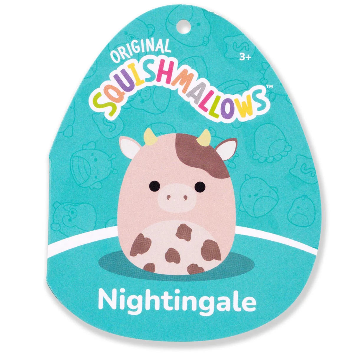 Squishmallows  - Nightingale the Brown Cow with Spots