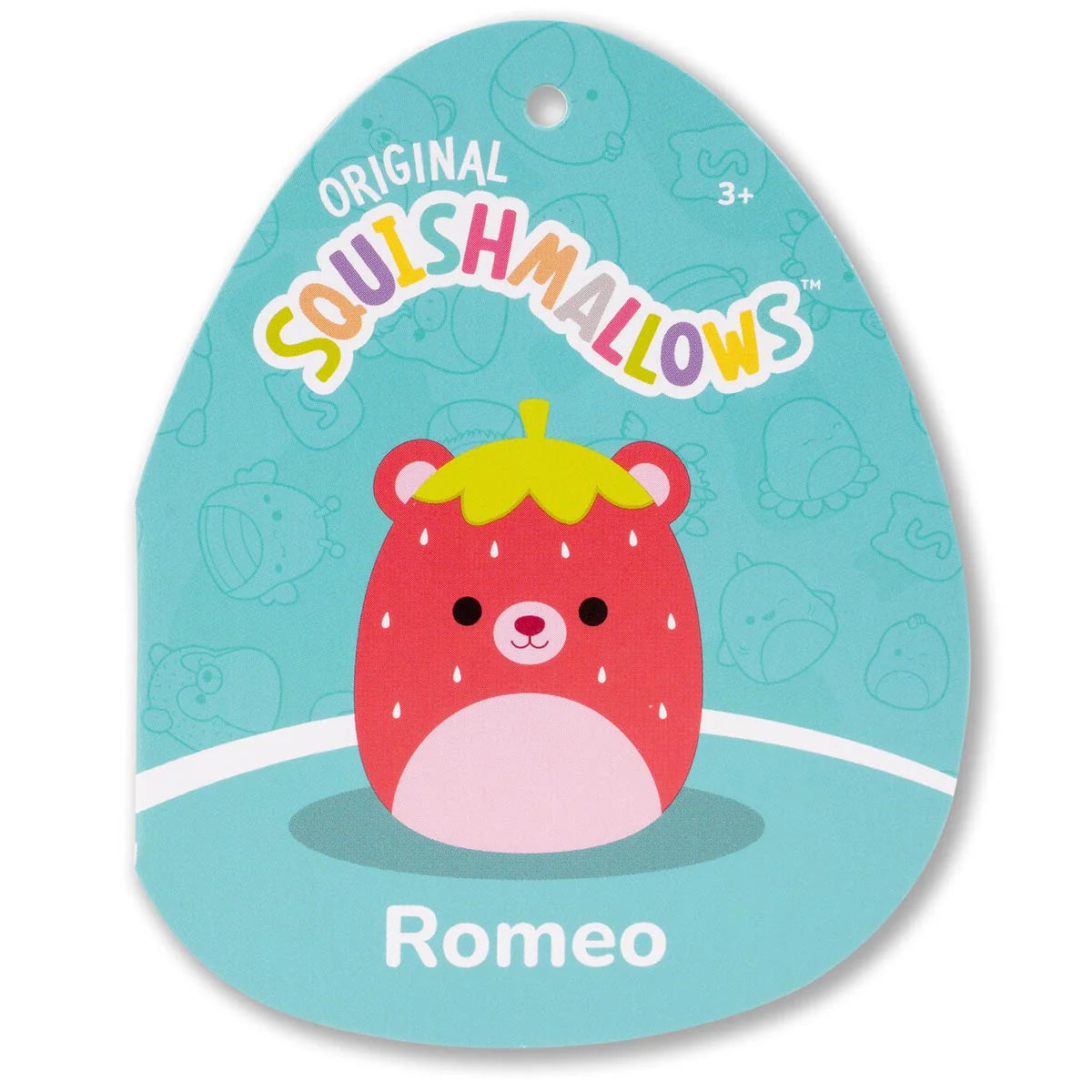 Squishmallows  -Romeo the Red Strawberry Bear