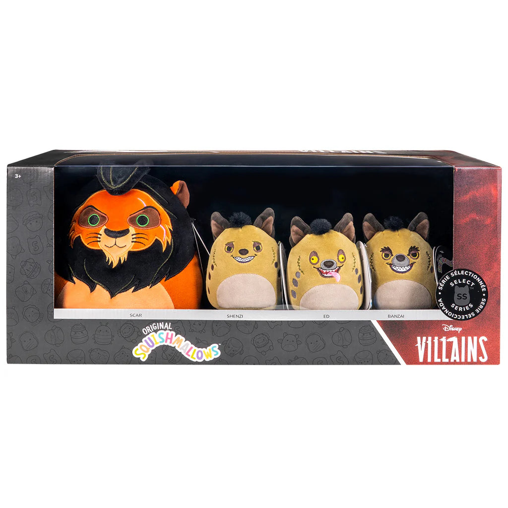 Squishmallows Disney The Lion King Villains 4-Pack