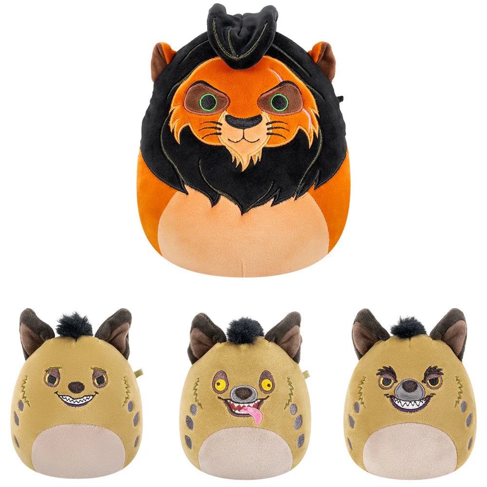 Squishmallows Disney The Lion King Villains 4-Pack