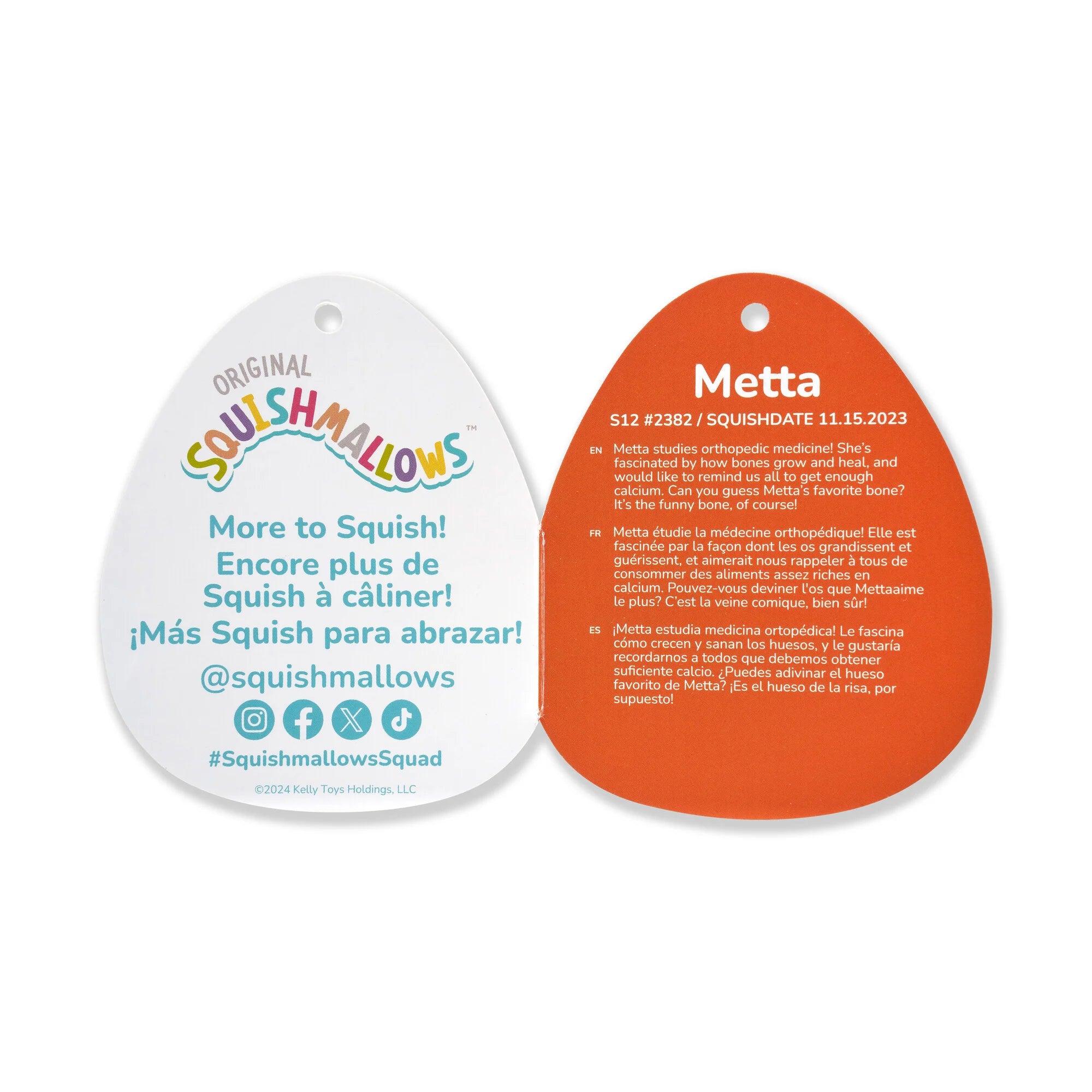 Squishmallows  - Metta the Navy Blue Cat With Celestial Spots