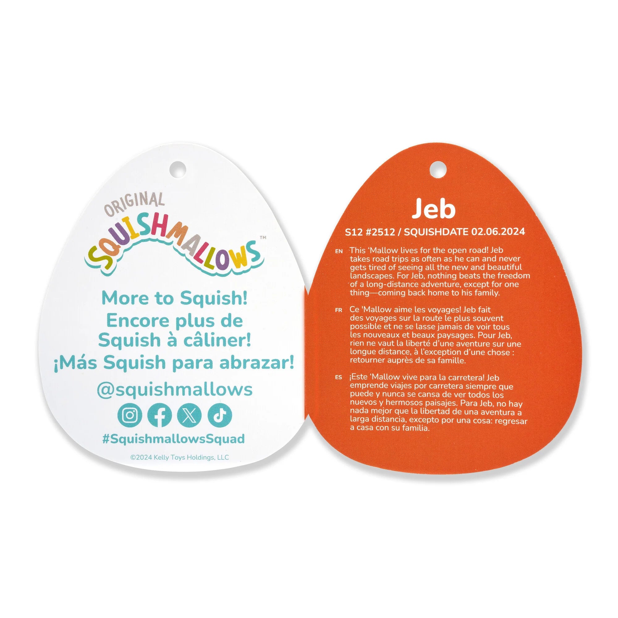 Squishmallows Halloween Jeb the Burgundy Monster