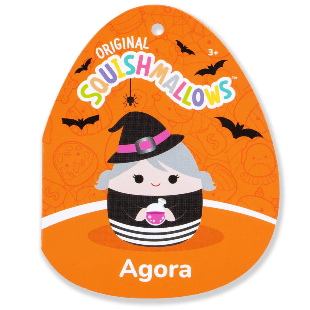 Squishmallows Halloween Agora the Witch With Grey Hair Holding Potion
