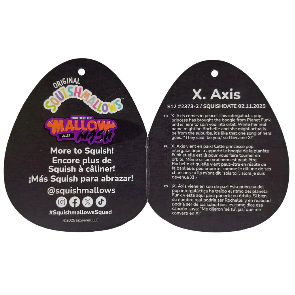 Squishmallows Halloween Select Series X. Axis the Zombie Clown