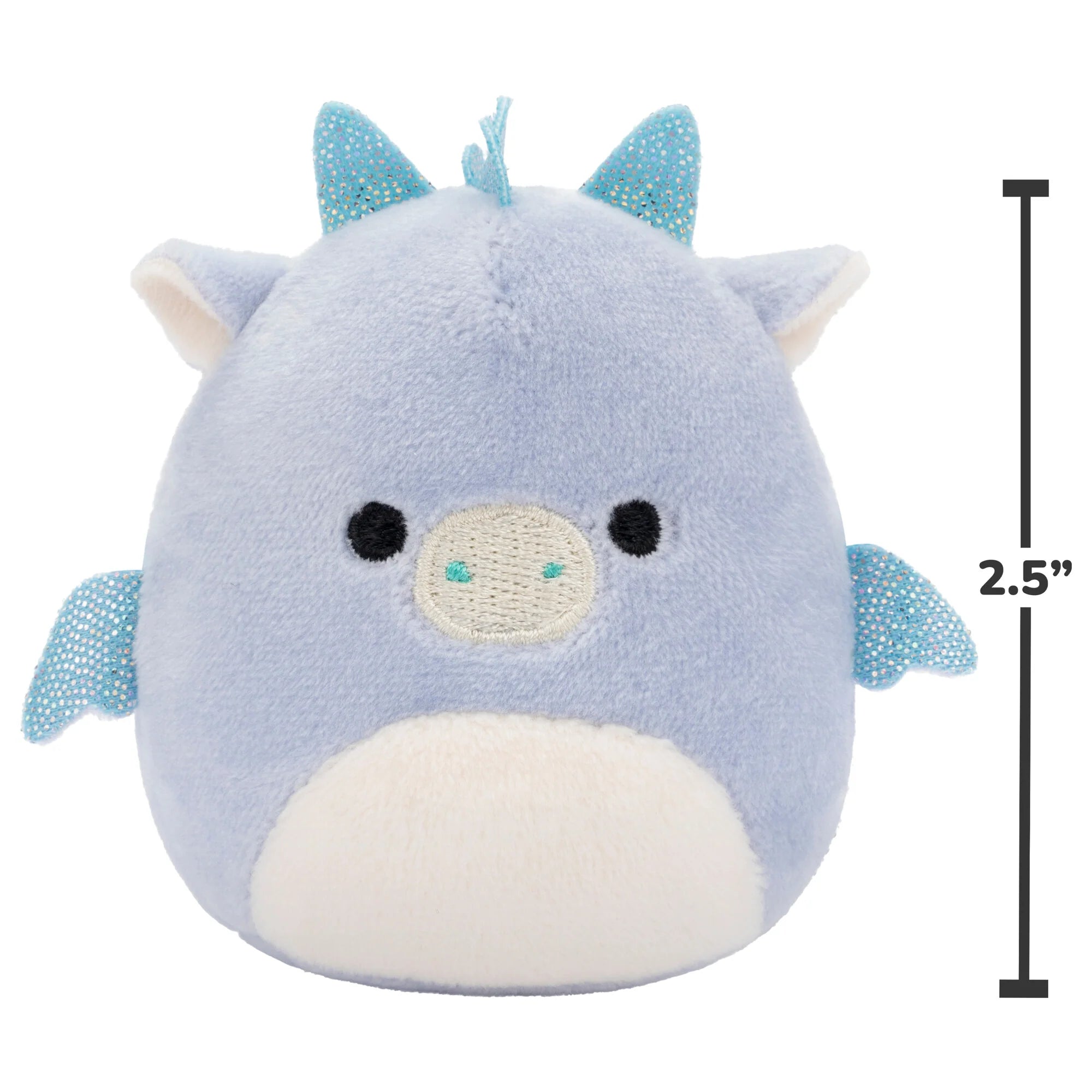 Squishmallows Micromallows 6-Pack – Danny Dinosaur, Dane Dragon, Malcolm Mushroom, Lena Guava Fruit, Leonard Lion, Noah Seal