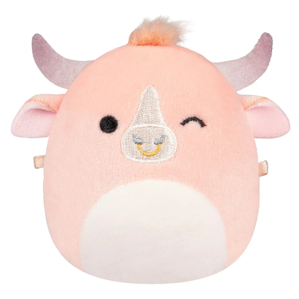 Squishmallows Micromallows 5-Pack - Howland Bull, Dieric Dragon, Azizbek Onion, Cyril Capybara, Illia Sriracha