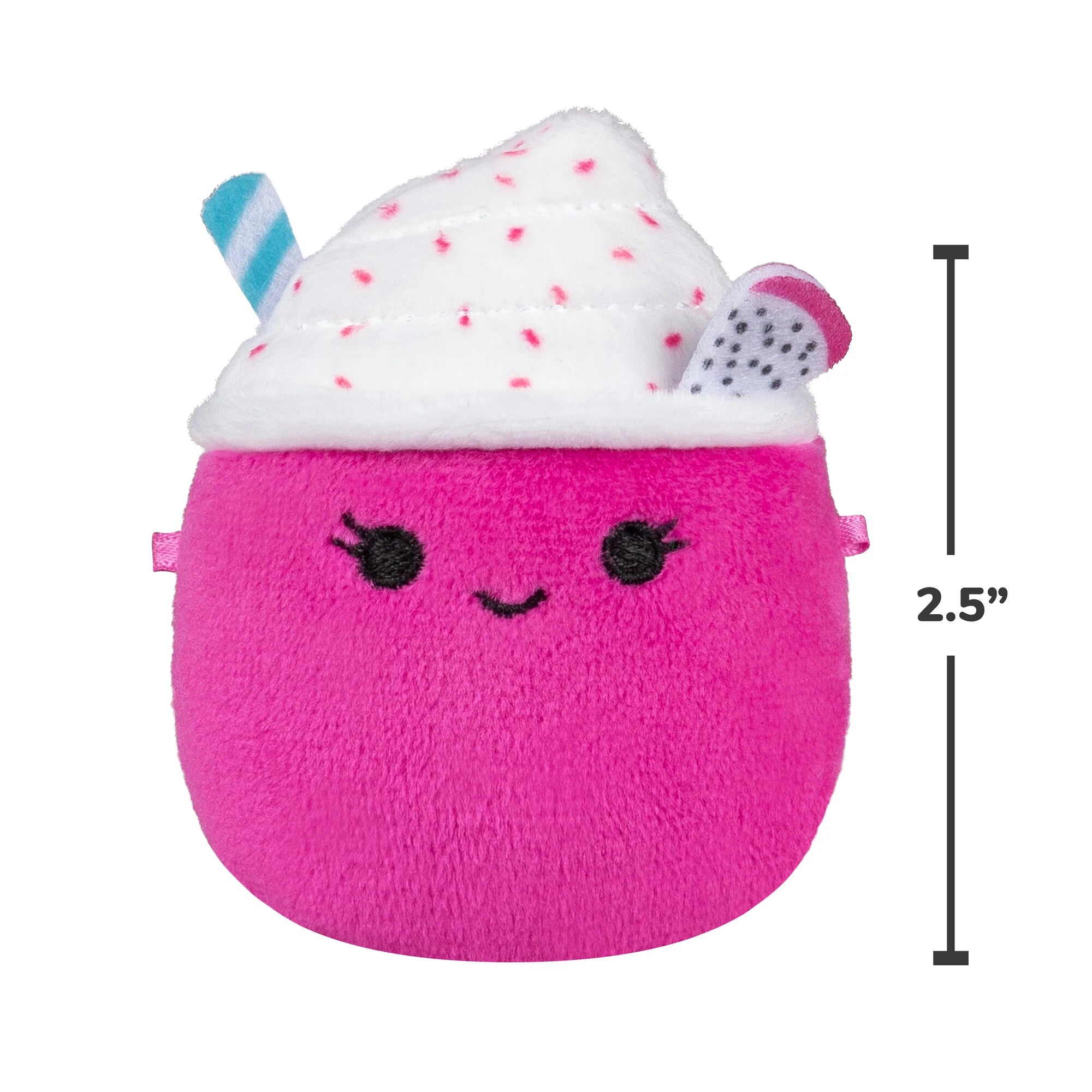 Squishmallows Micromallows 5-Pack - Largo Key Lime Pie, Adelle Lava Lamp, JT Bigfoot, Nicota Dragon Fruit Smoothie, Leif Sea Dragon